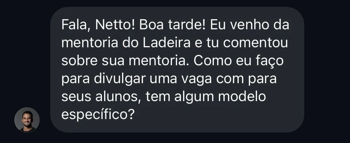 Pedido de vaga 2