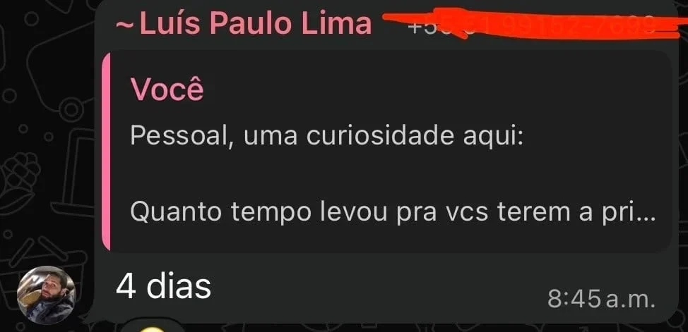 Depoimento Luís